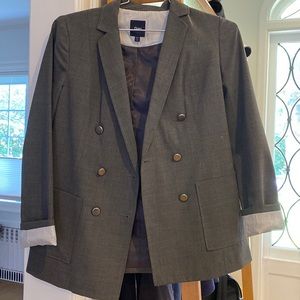 Double breasted grey Blazer from Gap. Great detail